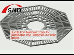 Ductile Iron Manhole Cover for Sustainable Tree Protection in Public Spaces
